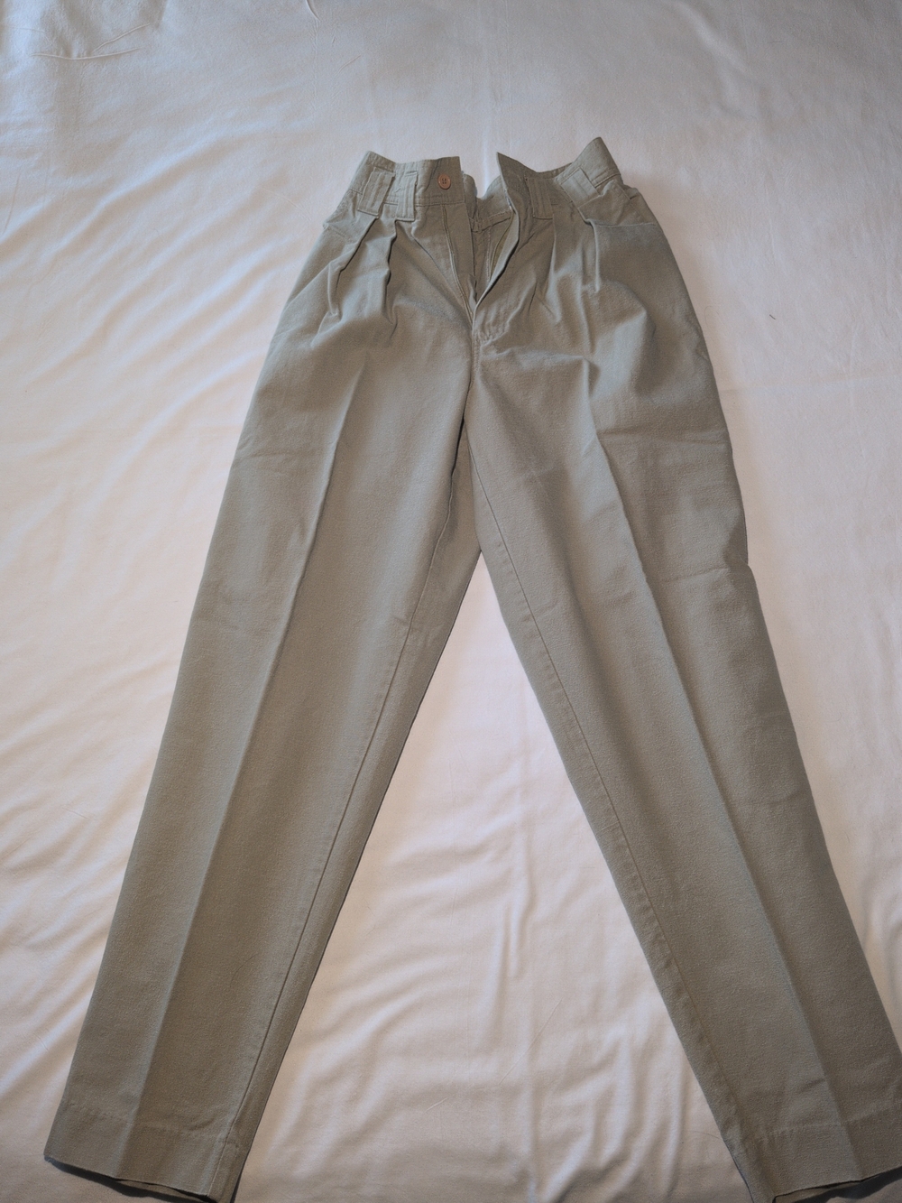 Westbound Women’s Pleated Chinos in Light Gray Size 6